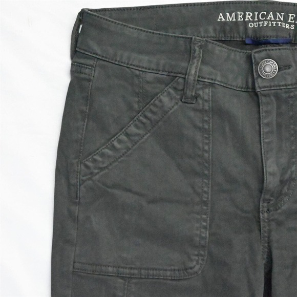 American‎ Eagle 6 Jegging Dark Green 360 Super Super Stretch Denim Jeans - Picture 2 of 5